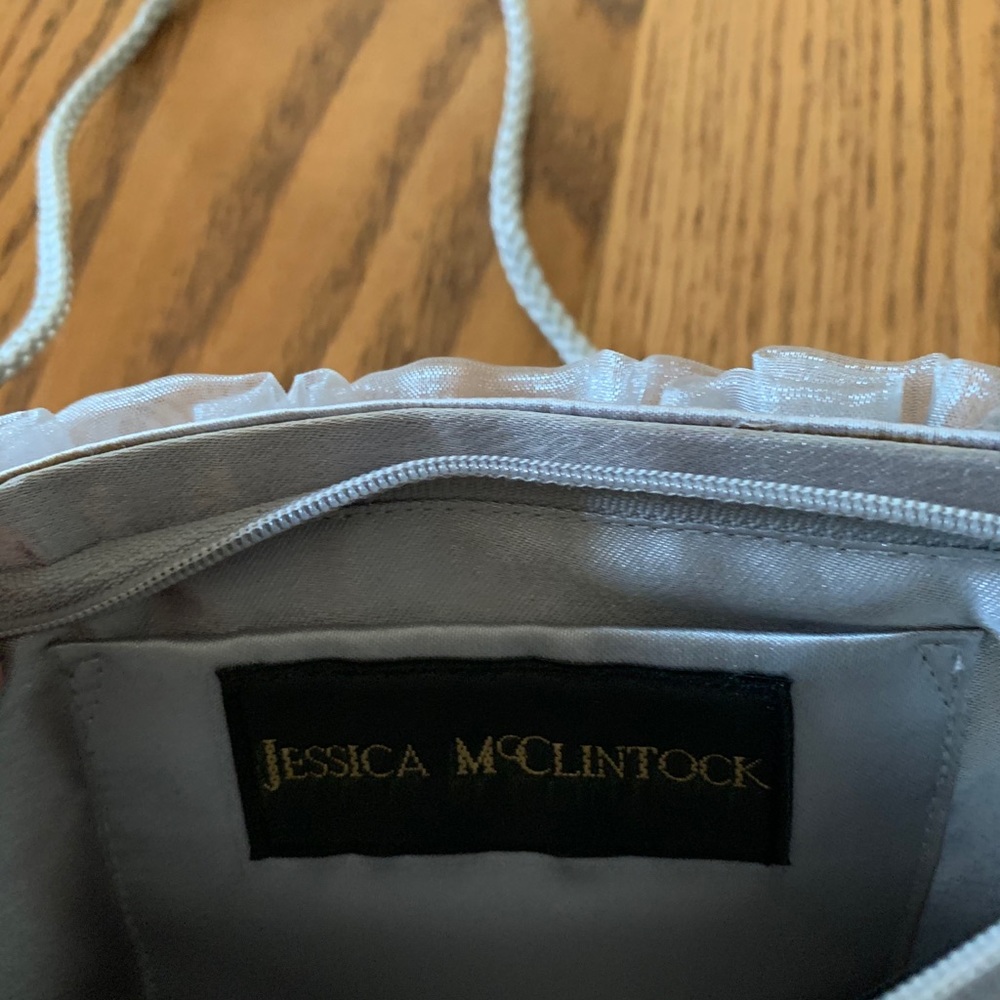 Jessica McClintock | Silver Evening Bag - Picture 3 of 3